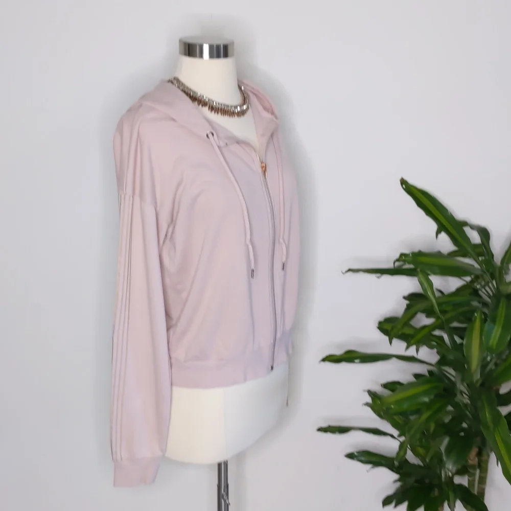Forever 21 Zip Up Sweater Dusty Rose Size Medium